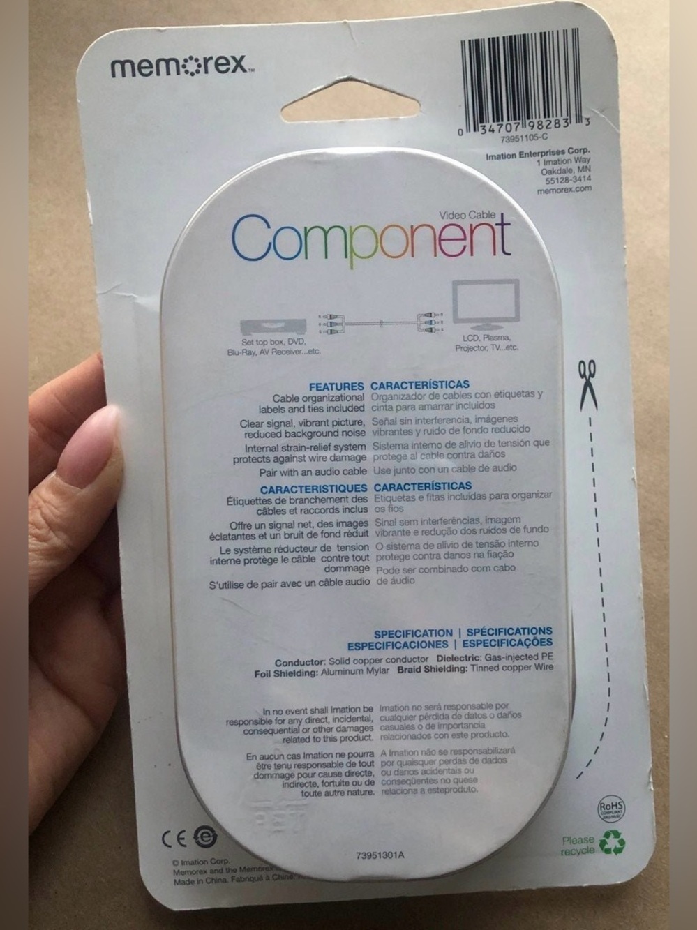 Video Cable Component 6FT - Picture 2 of 2